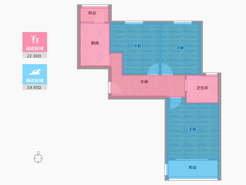 上海-上海市-金群苑-南区-60.00-户型库-动静分区