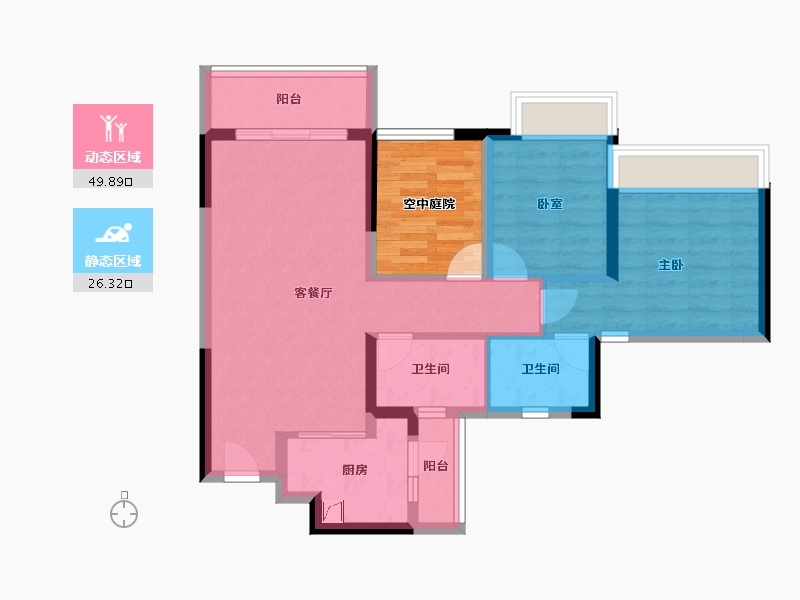 广东省-佛山市-三水冠军城-74.27-户型库-动静分区