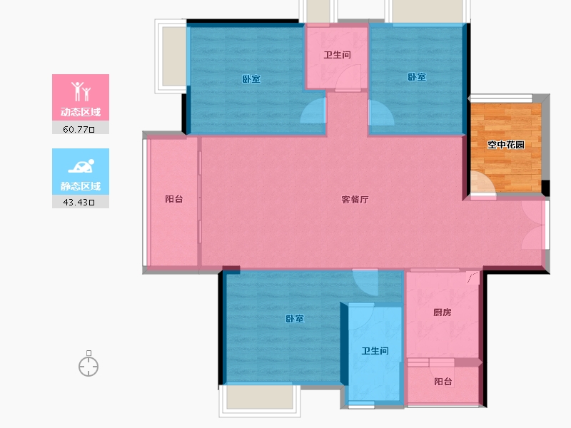 广东省-佛山市-保利中央公园-101.02-户型库-动静分区