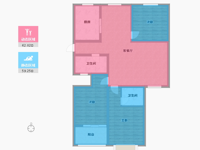 河南省-鹤壁市-合泰玺园-108.00-户型库-动静分区