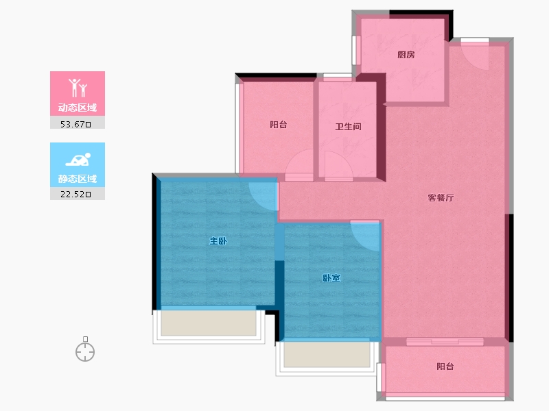 广东省-佛山市-金融街金悦郡-68.00-户型库-动静分区