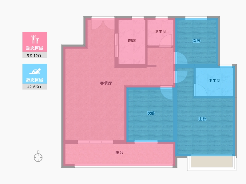 江苏省-南京市-星叶瑜憬尚府-88.00-户型库-动静分区