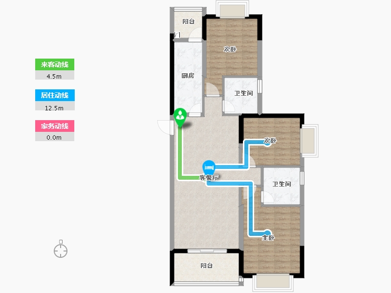 江西省-南昌市-南昌恒大林溪府-97.44-户型库-动静线