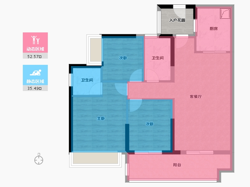 广东省-珠海市-方圆·月岛首府(珠海)-82.19-户型库-动静分区