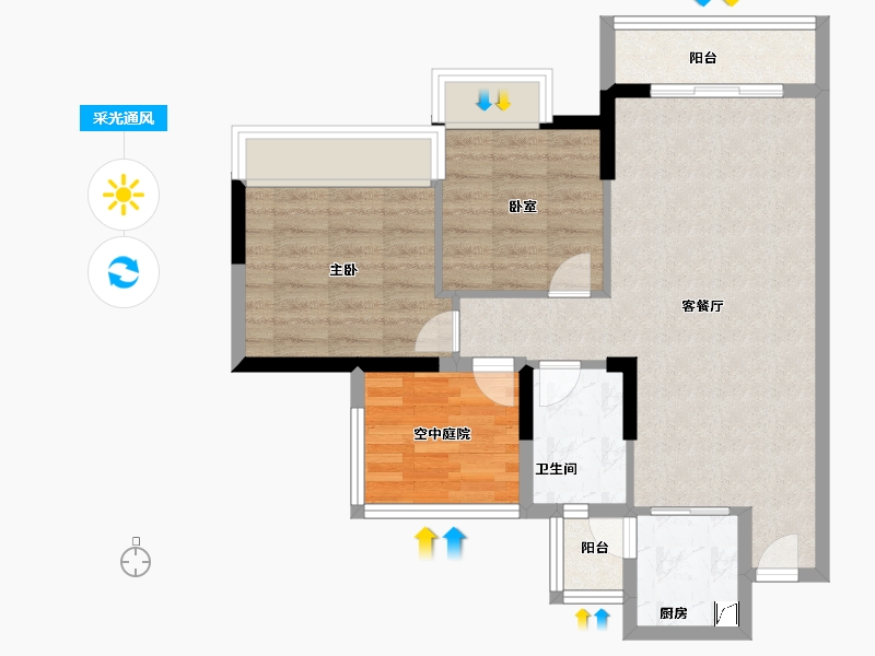 广东省-佛山市-三水冠军城-68.00-户型库-采光通风