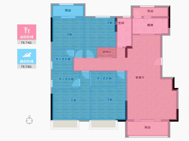 广西壮族自治区-南宁市-翡翠时光-142.30-户型库-动静分区