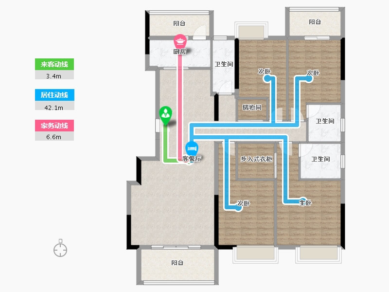 广西壮族自治区-南宁市-翡翠时光-150.78-户型库-动静线