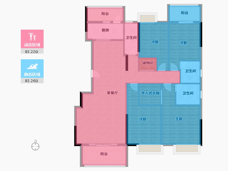 广西壮族自治区-南宁市-翡翠时光-150.78-户型库-动静分区