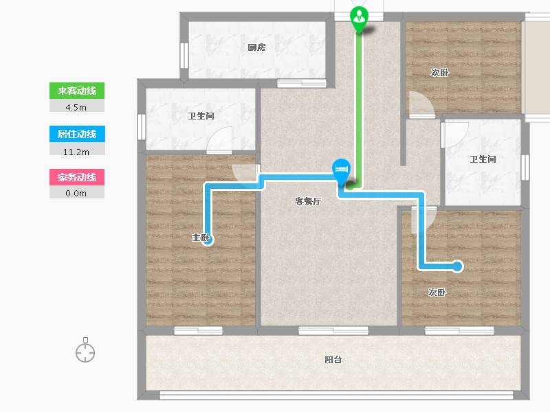 广西壮族自治区-南宁市-阳光城江山璟原-102.40-户型库-动静线