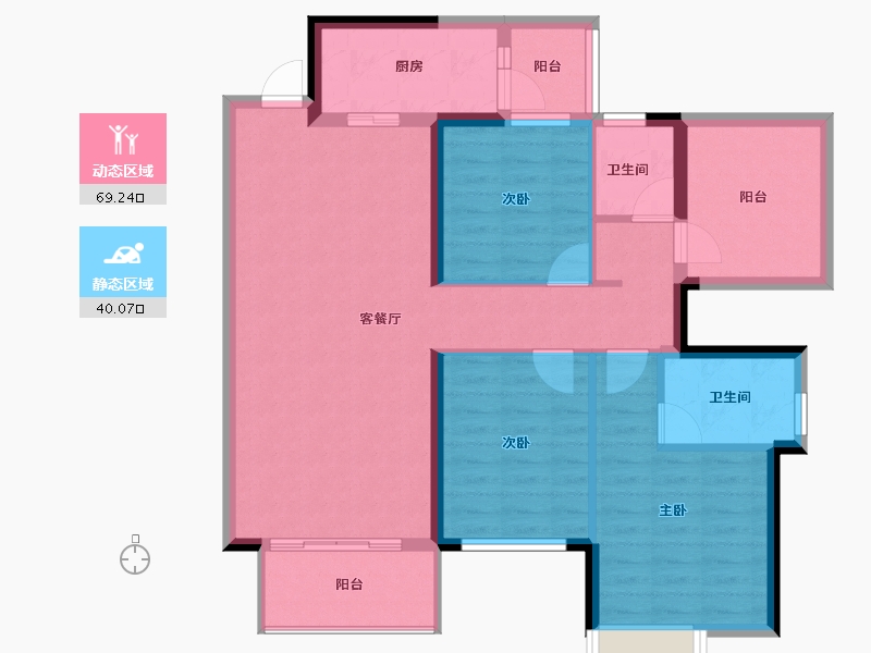 广西壮族自治区-南宁市-保利领秀前城-97.99-户型库-动静分区