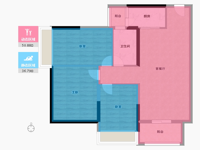 广西壮族自治区-南宁市-翡翠时光-78.40-户型库-动静分区