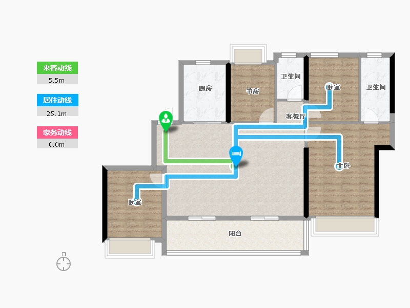 浙江省-杭州市-云川未来城-114.17-户型库-动静线