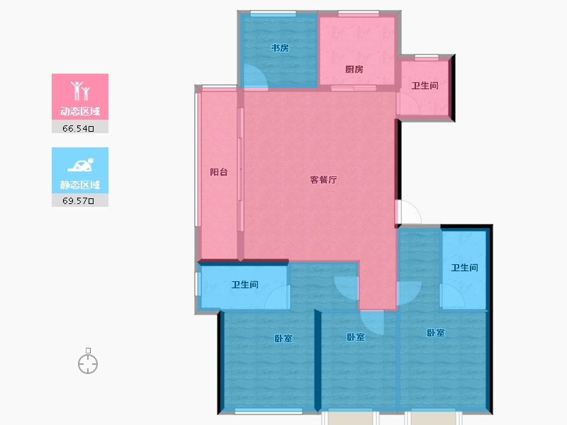 浙江省-杭州市-荟品天语城-124.00-户型库-动静分区