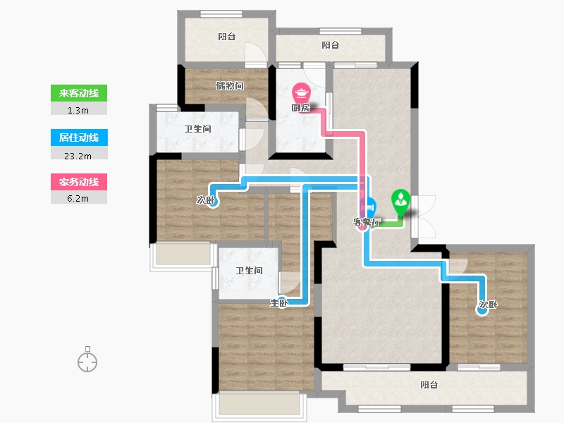 贵州省-黔东南苗族侗族自治州-翼天首府-110.00-户型库-动静线