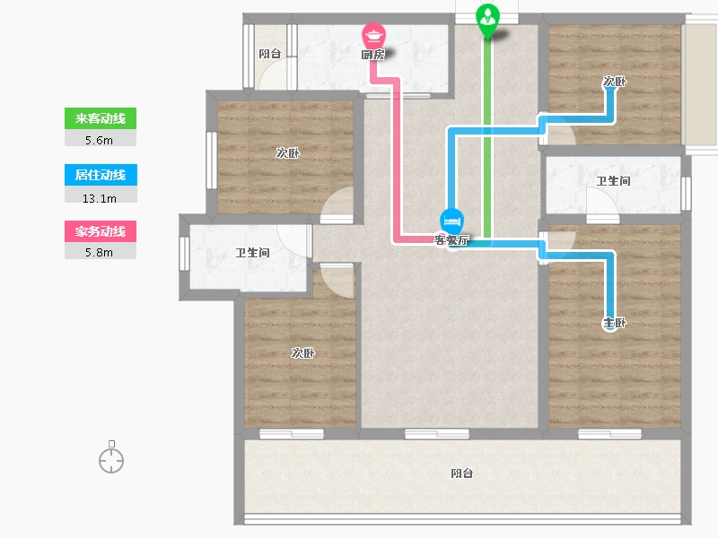 广西壮族自治区-南宁市-阳光城江山璟原-115.20-户型库-动静线