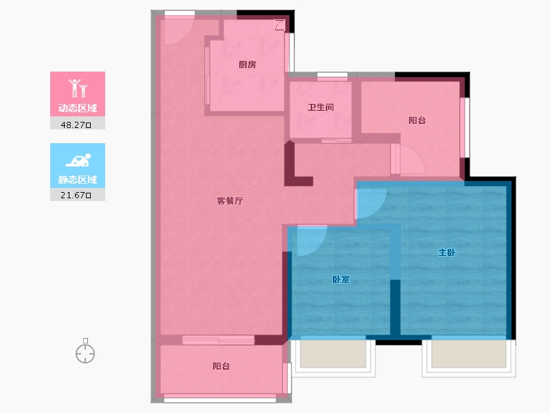 广东省-佛山市-中建顺控云熙悦城-61.04-户型库-动静分区