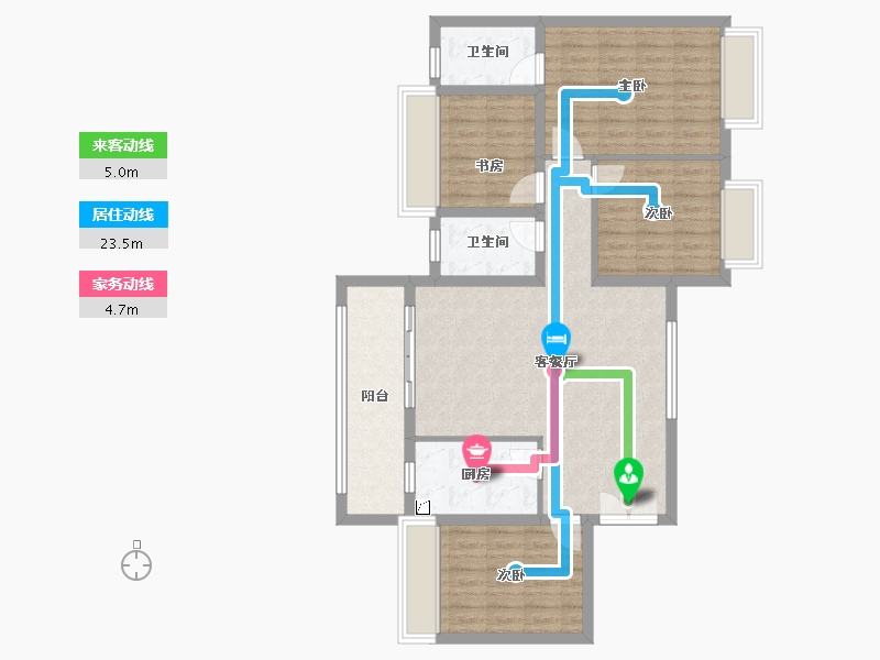 贵州省-安顺市-万锦华府-101.00-户型库-动静线