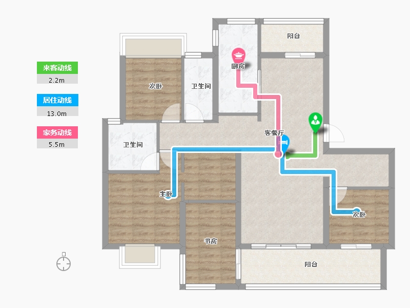 广西壮族自治区-南宁市-荣和澜山府-101.67-户型库-动静线