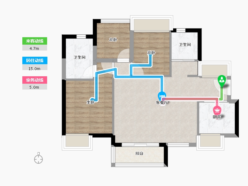 广东省-佛山市-中交诚湾悦府-68.88-户型库-动静线