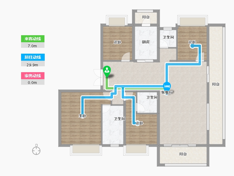 广西壮族自治区-南宁市-阳光城江山璟原-152.00-户型库-动静线