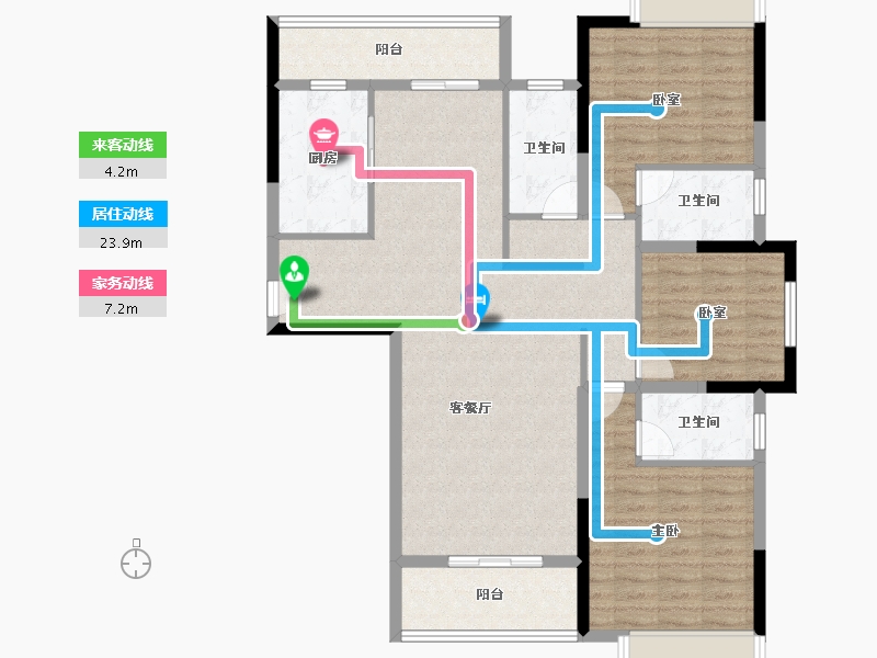 广西壮族自治区-南宁市-翡翠时光-114.78-户型库-动静线