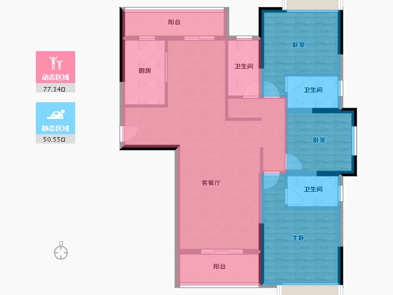 广西壮族自治区-南宁市-翡翠时光-114.78-户型库-动静分区