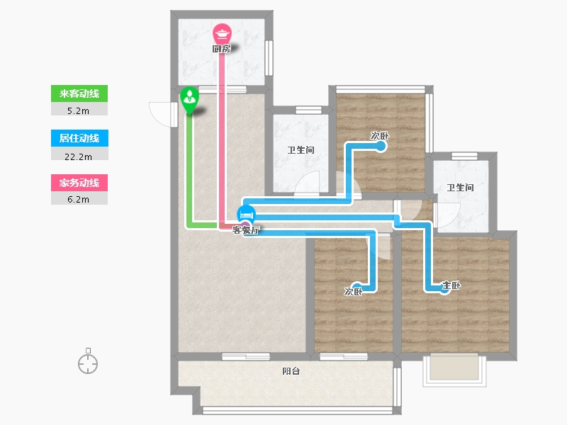 安徽省-合肥市-金辉优步大道-88.80-户型库-动静线