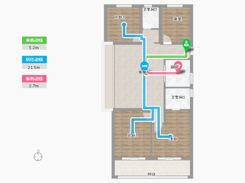 浙江省-杭州市-樾臻府-92.76-户型库-动静线