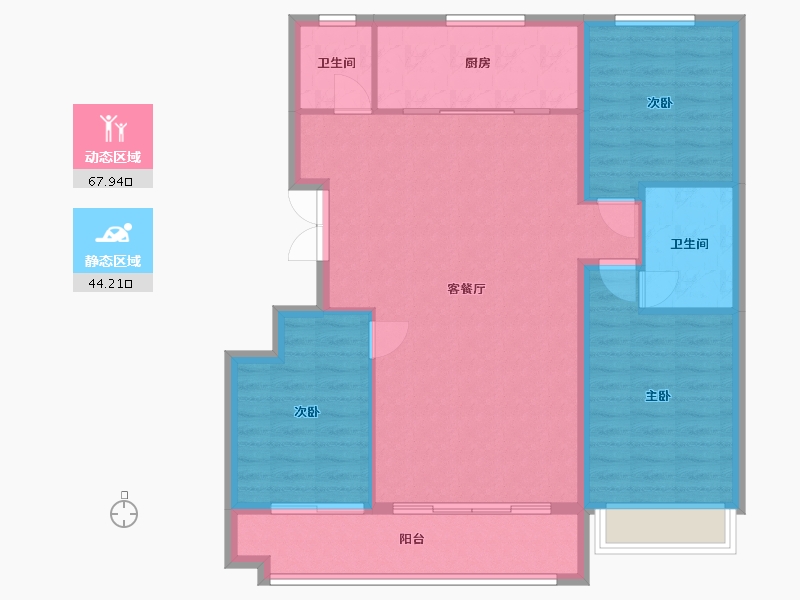 山东省-潍坊市-安顺府-112.00-户型库-动静分区