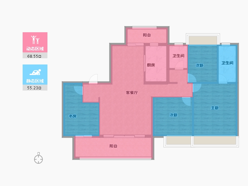 广西壮族自治区-南宁市-美的悦江府-112.00-户型库-动静分区