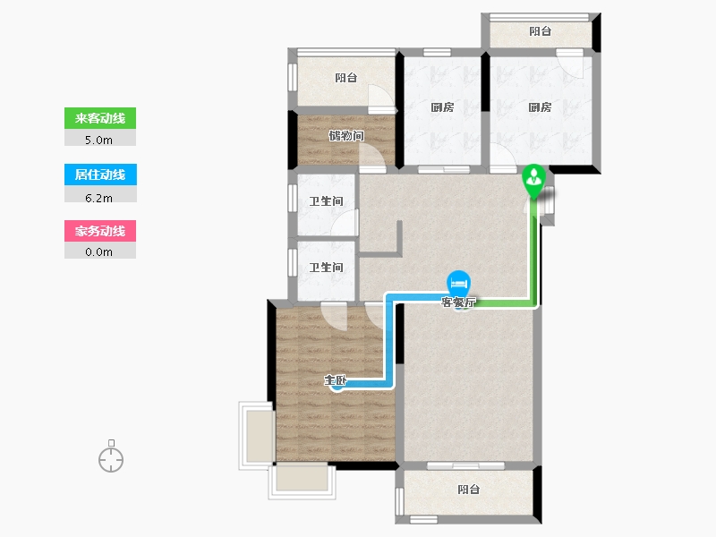 安徽省-宣城市-宣城云锦-97.52-户型库-动静线