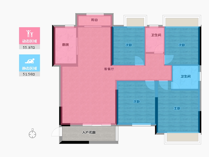 广西壮族自治区-南宁市-翡翠时光-103.40-户型库-动静分区