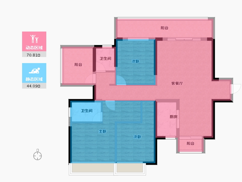 广西壮族自治区-南宁市-保利领秀前城-102.00-户型库-动静分区