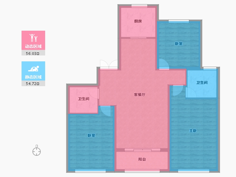 甘肃省-兰州市-兰石豪布斯卡-99.94-户型库-动静分区