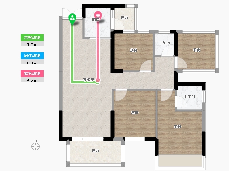 广西壮族自治区-南宁市-建工城-83.00-户型库-动静线