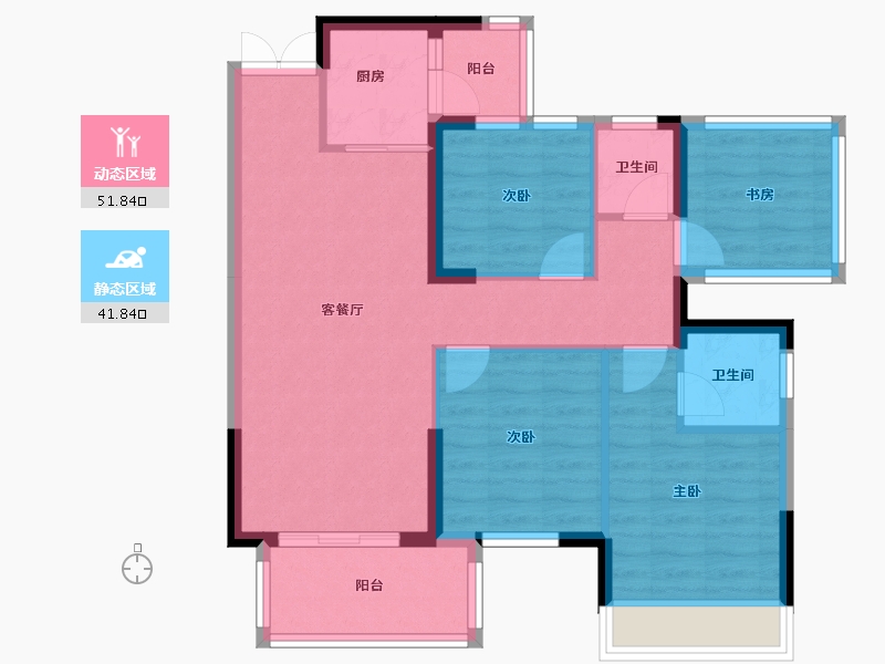 广西壮族自治区-南宁市-建工城-83.00-户型库-动静分区