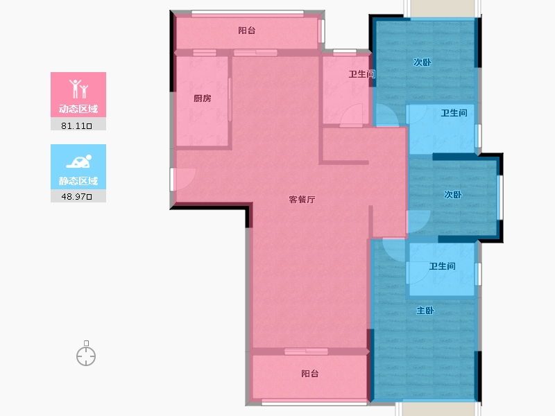 广西壮族自治区-南宁市-翡翠时光-117.00-户型库-动静分区