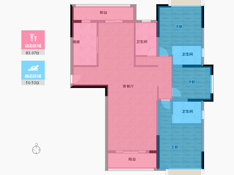 广西壮族自治区-南宁市-翡翠时光-120.20-户型库-动静分区