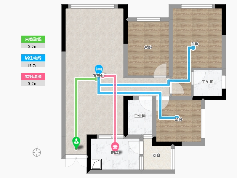 四川省-南充市-紫荆华府-92.00-户型库-动静线