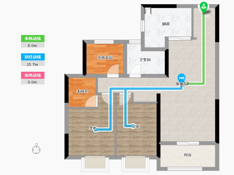 广东省-佛山市-复地公园和光-80.39-户型库-动静线