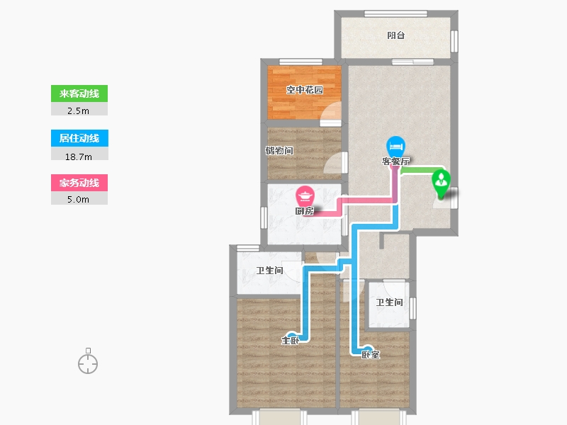 广东省-佛山市-保利中交大都汇-80.68-户型库-动静线