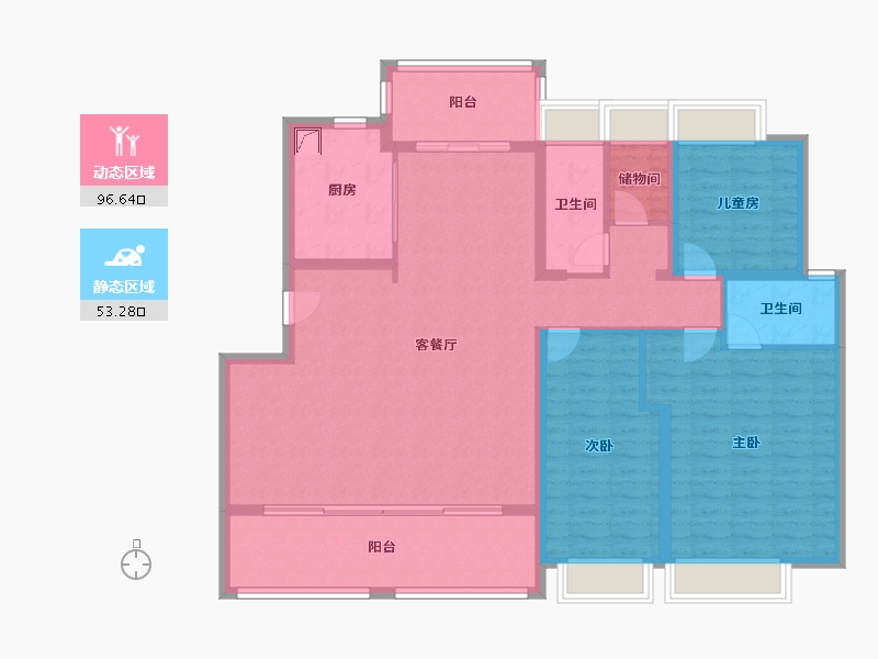 广东省-汕尾市-华耀城-142.00-户型库-动静分区