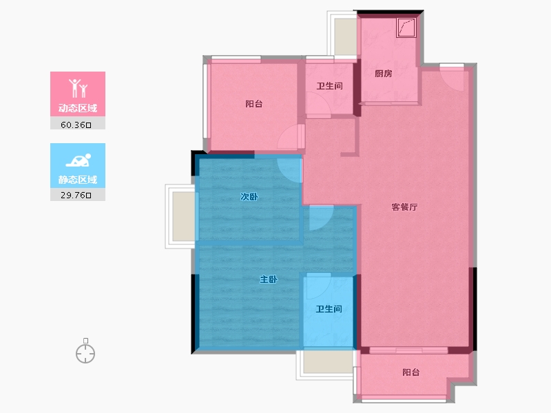 广东省-佛山市-首创禧瑞园著-80.35-户型库-动静分区