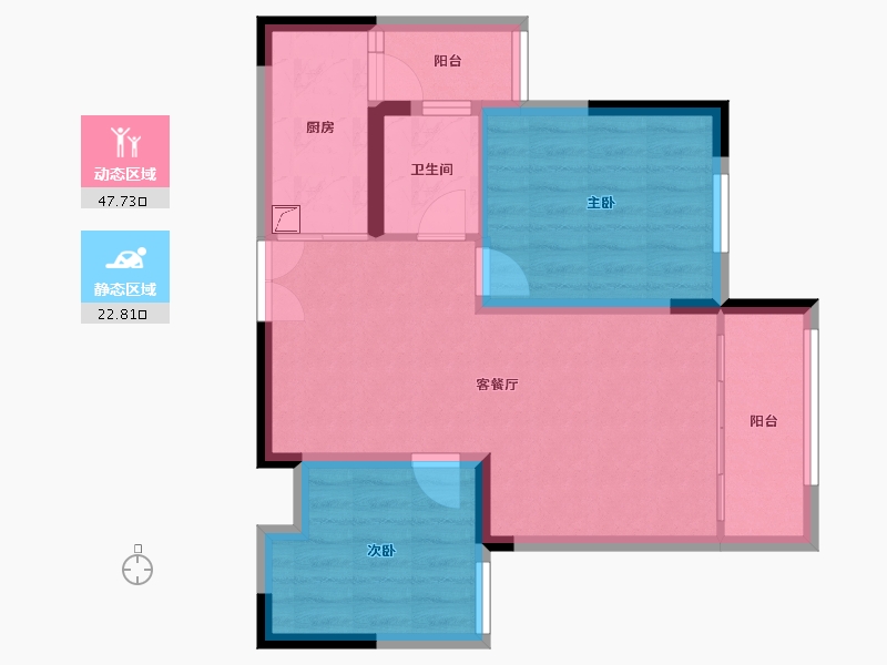 陕西省-安康市-中元北城中央-89.18-户型库-动静分区