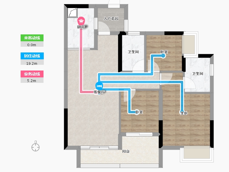 广东省-江门市-保利云上西棠-75.08-户型库-动静线