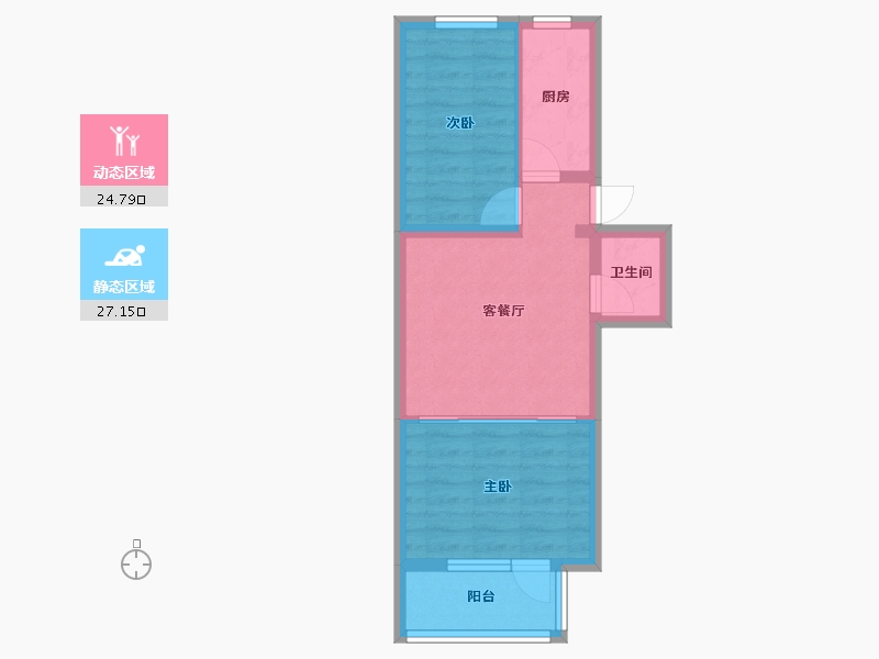 北京-北京市-胡家园社区-东区-40.00-户型库-动静分区