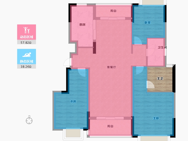 江西省-南昌市-文演中心-90.39-户型库-动静分区