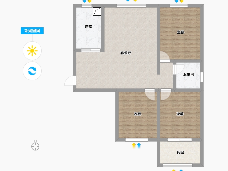 河北省-沧州市-海都一品-87.81-户型库-采光通风