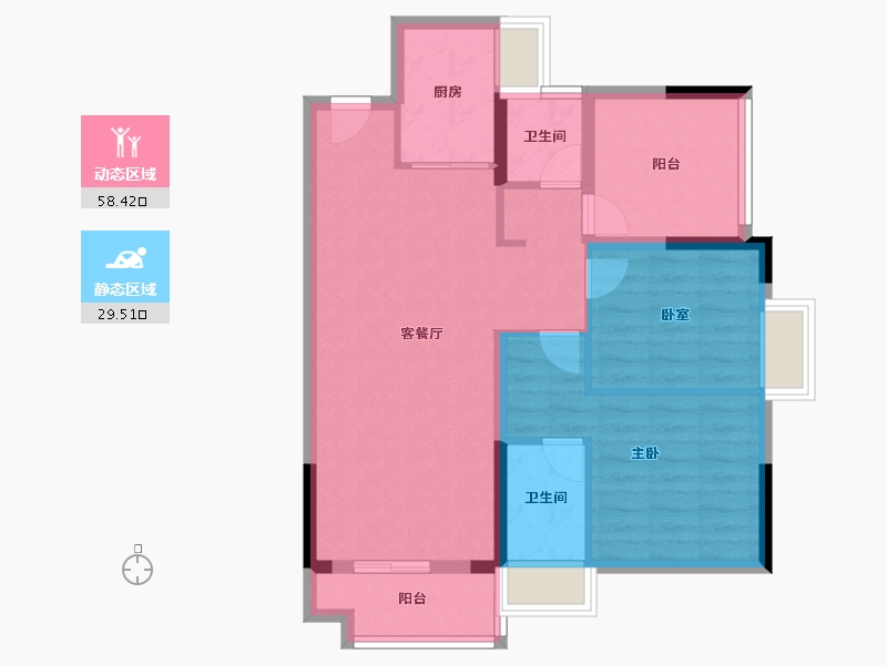 广东省-佛山市-首创禧瑞园著-78.50-户型库-动静分区