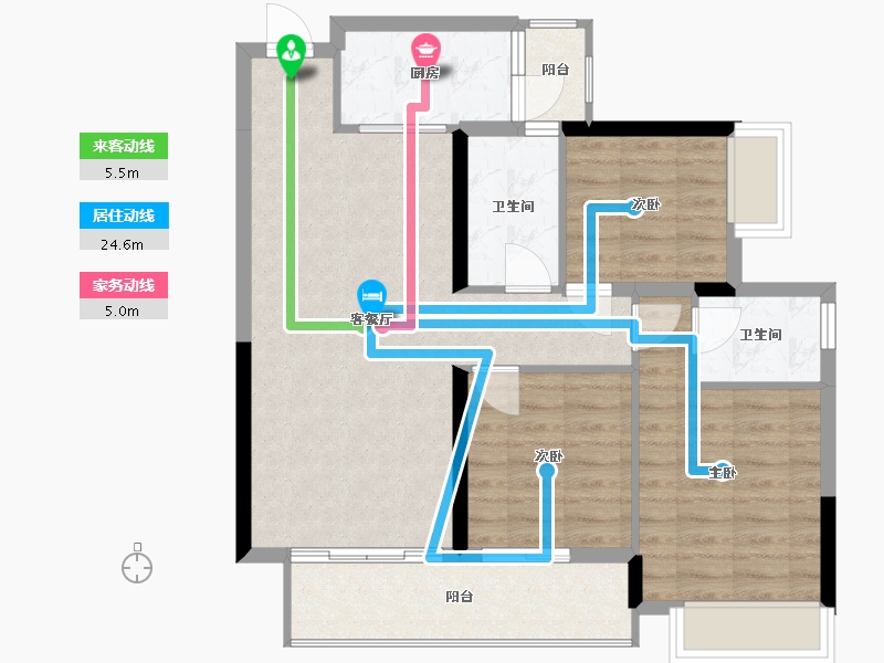 四川省-成都市-观溪樾-95.00-户型库-动静线